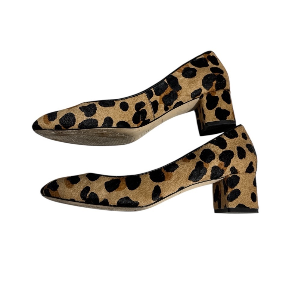Cole Haan Leopard Print Lesli Calf Hair Heels - Picture 3 of 6